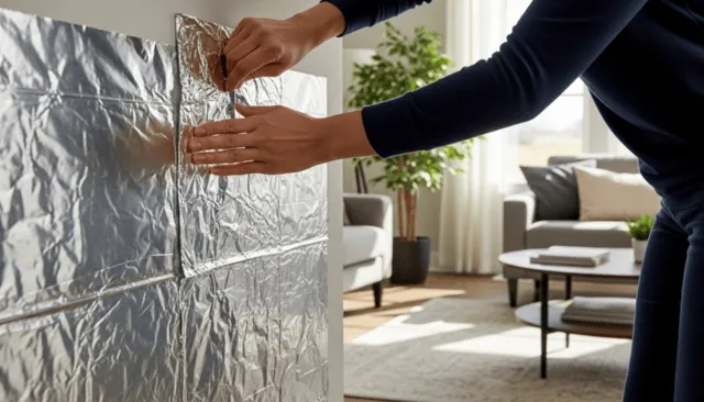 El truco del papel aluminio para descubrir si una pared tiene humedad estructural